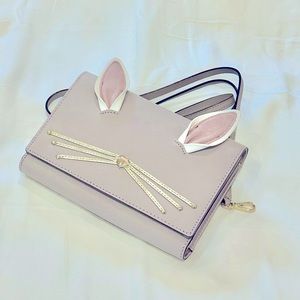 NWT Brand New Kate Spade Lilac Bunny Crossbody Wallet Purse